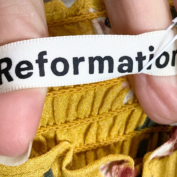 Reformation Enva Maxi Dress In Anjelica 10 NWT - Picture 8 of 11